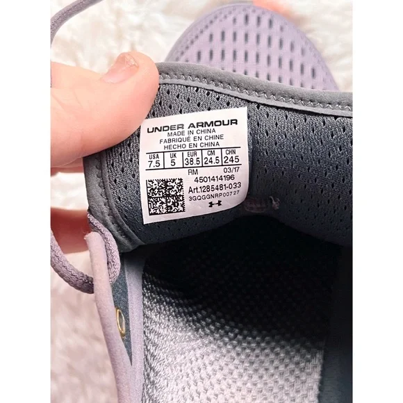 Moving Sale! NWOT Under Armour Speed Form Gemini 3 Purple Size 7.5 Women Running - Picture 5 of 10
